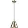 Nouveau Appalachian 8" LED Mini Pendant - Satin Nickel - Satin Nickel