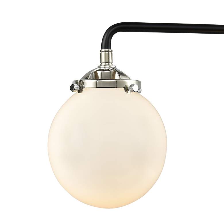 Image 2 Nouveau Beacon 6" 3 Light 24" Bath Light - Black Polished Nickel more views