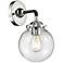 Nouveau Beacon 6" LED Sconce - Black Nickel Finish - Clear Shade