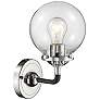2_Nouveau Beacon 6" LED Sconce - Black Nickel Finish - Clear Shade more views