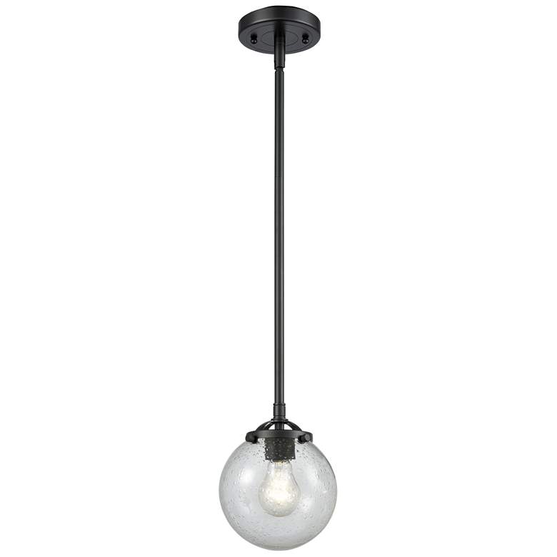 Image 1 Nouveau Beacon 6" Mini Pendant - Oil Rubbed Bronze - Seedy Shade