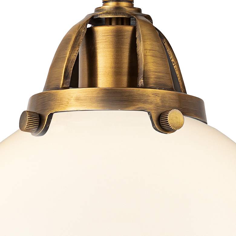 Image 2 Nouveau Beacon 8" Wide Brushed Brass Ceiling Light more views