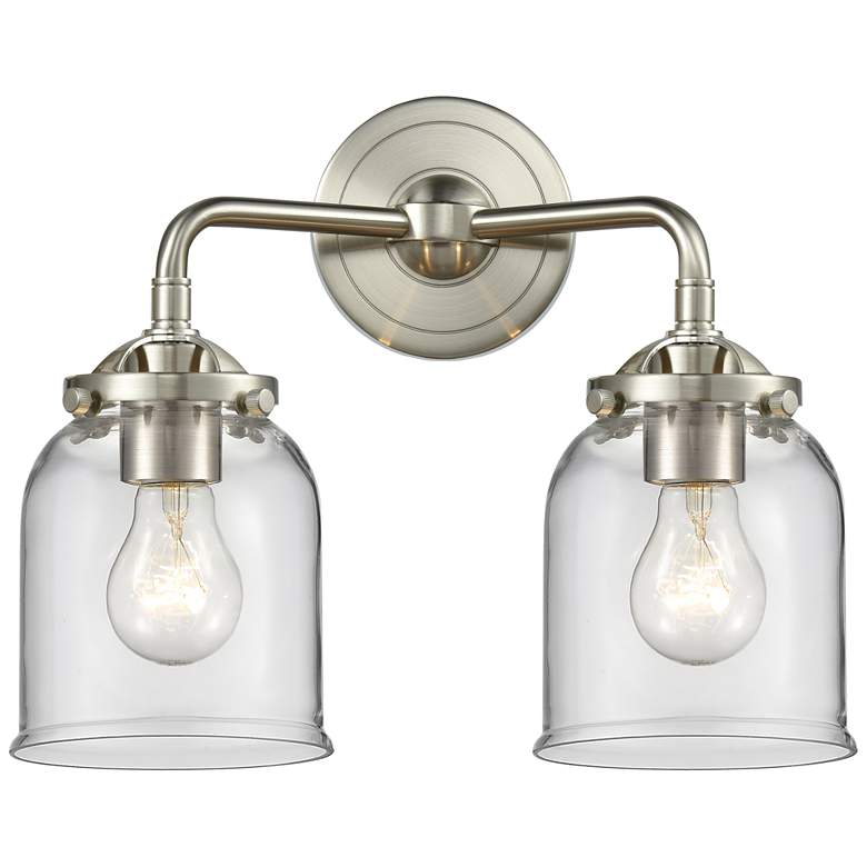 Image 1 Nouveau Bell 5" 2 Light 13" LED Bath Light - Brushed Satin Nickel