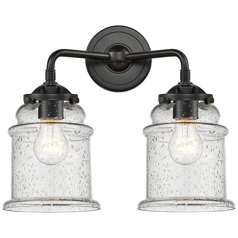 Image 1 Nouveau Canton 12 1/2"H Oil-Rubbed Bronze 2-Light LED Sconce