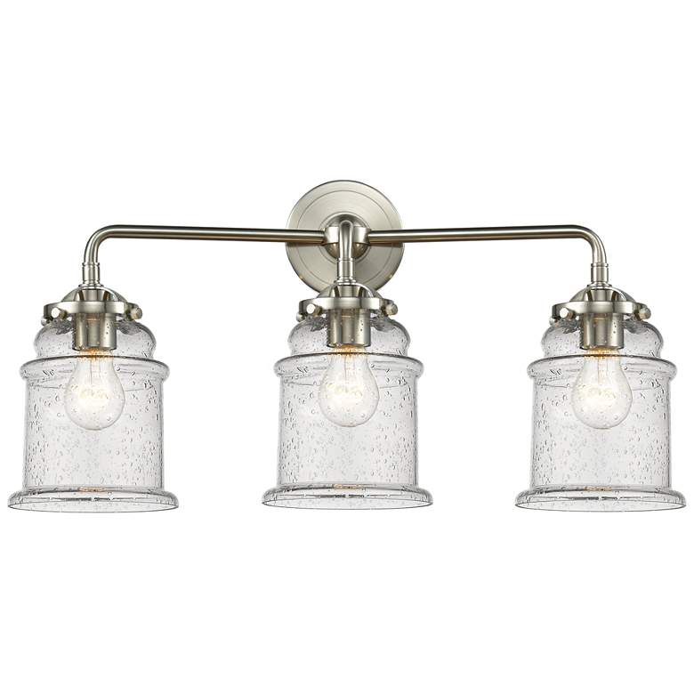 Image 1 Nouveau Canton 3 Light 24" LED Bath Light - Brushed Satin Nickel - See