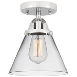 Nouveau Cone 7 3/4" Wide Polished Chrome LED Ceiling Light