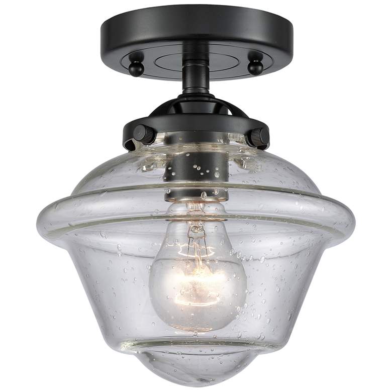 Image 1 Nouveau Oxford 8" LED Semi-Flush Mount - Oil Rubbed Bronze - Seedy