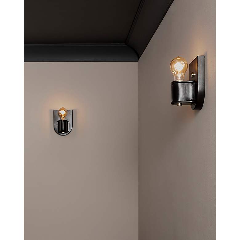 Image 7 Nouveau Wall Sconce - Carbon - BN more views