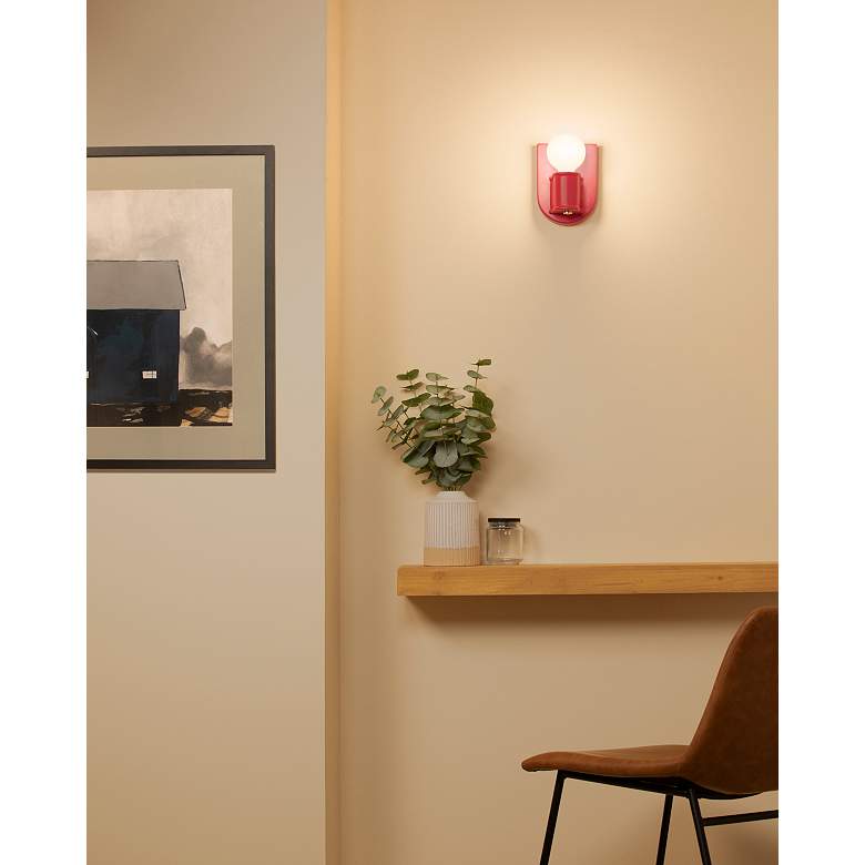 Image 5 Nouveau Wall Sconce - Cerise - PB more views