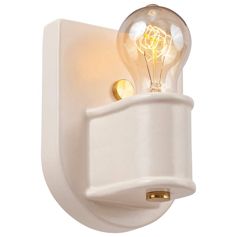 Image 2 Nouveau Wall Sconce - Matte White - PB