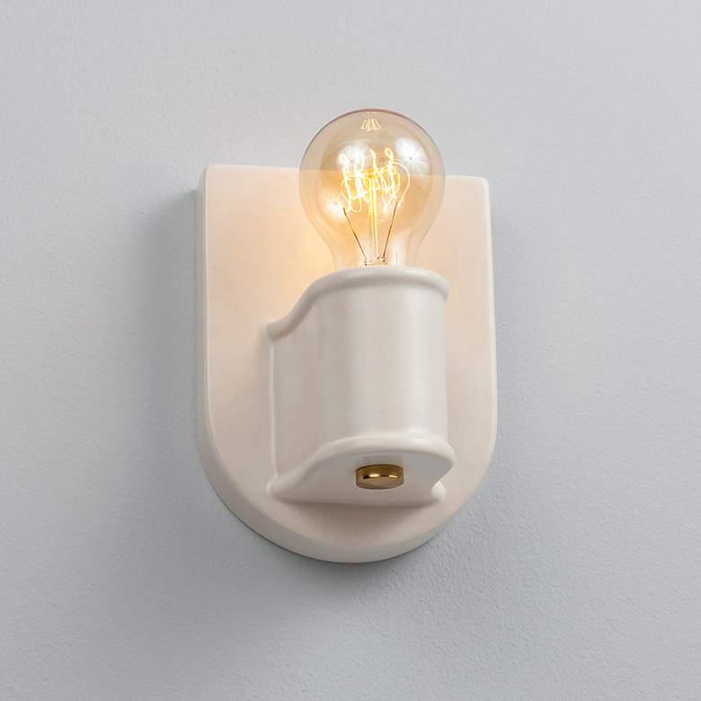 Image 1 Nouveau Wall Sconce - Matte White - PB