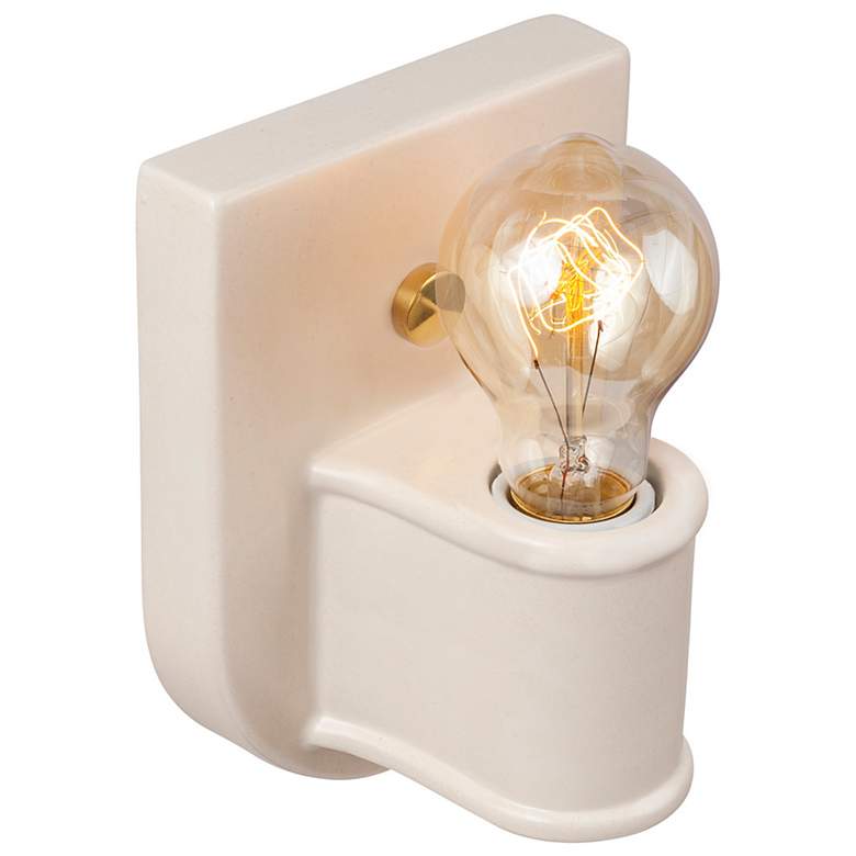 Image 5 Nouveau Wall Sconce - Matte White - PB more views