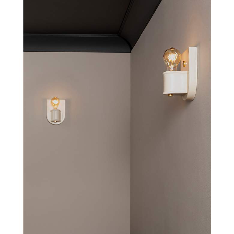 Image 6 Nouveau Wall Sconce - Matte White - PB more views