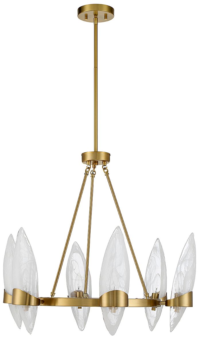 Image 7 Nouvel 6-Light Chandelier in Warm Brass more views