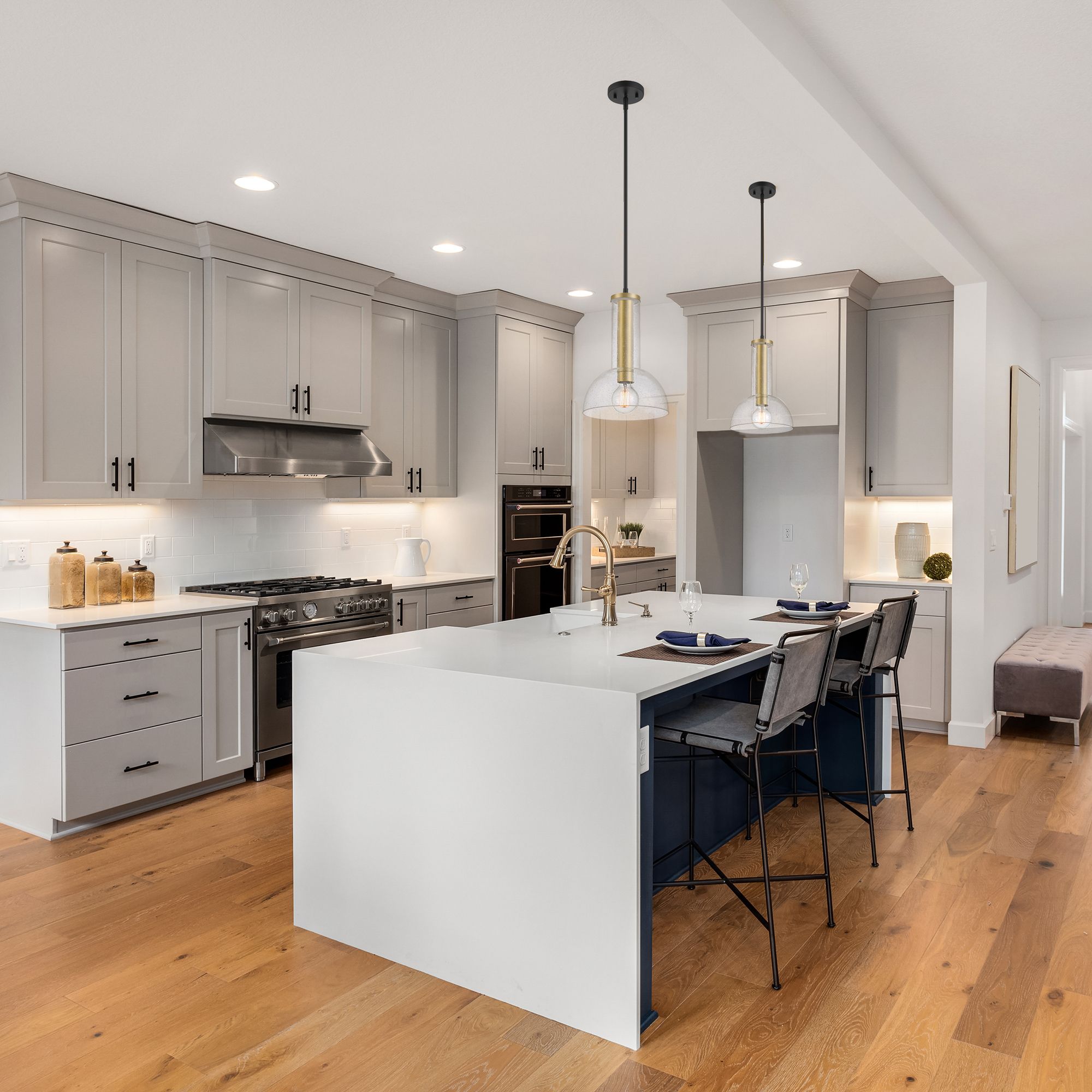 Image 4 Nova 10 in. 1-Light Matte Black Modern Pendant Light more views