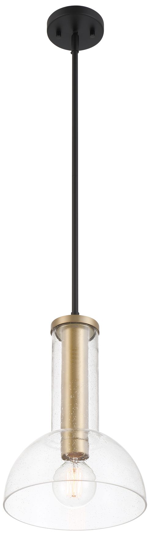 Image 6 Nova 10 in. 1-Light Matte Black Modern Pendant Light more views