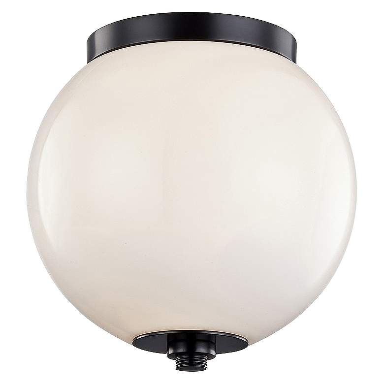 Image 1 Nova 10" Wide Anodized Black Globe Ceiling Light