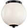 Nova 10" Wide Anodized Black Globe Ceiling Light