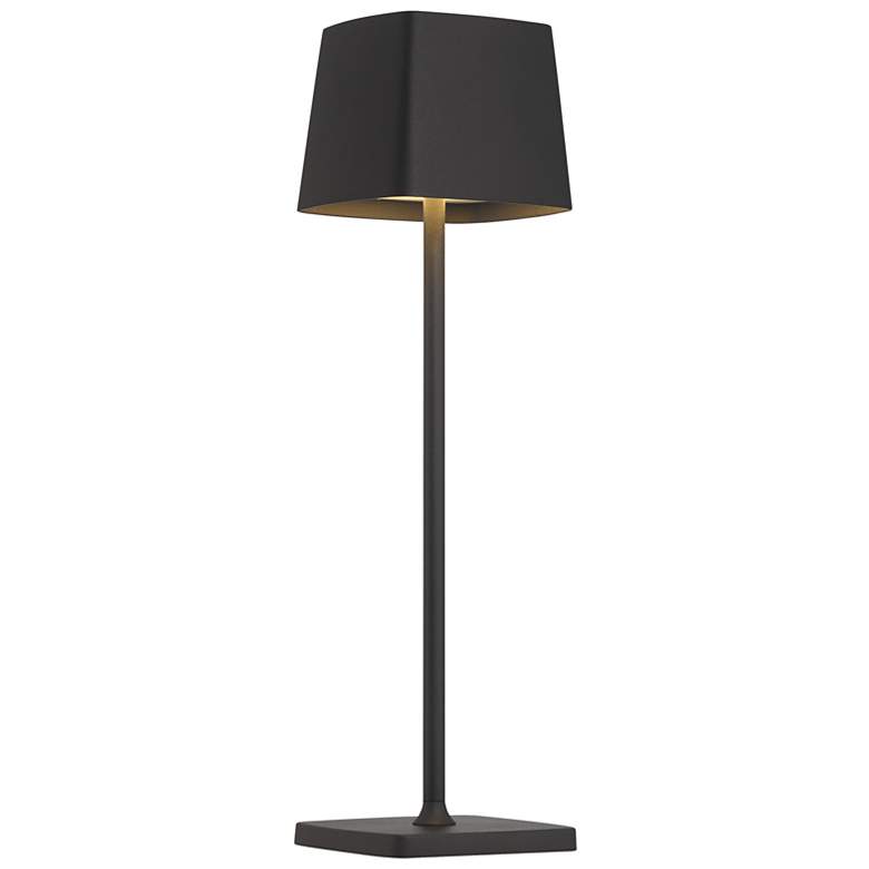 Image 4 Nova 14 1/2" High Black Battery Powered Touch LED Table Lamp more views