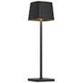 4_Nova 14 1/2" High Black Battery Powered Touch LED Table Lamp more views