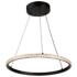 Nova 15 3/4" Wide Black 24W LED Pendant
