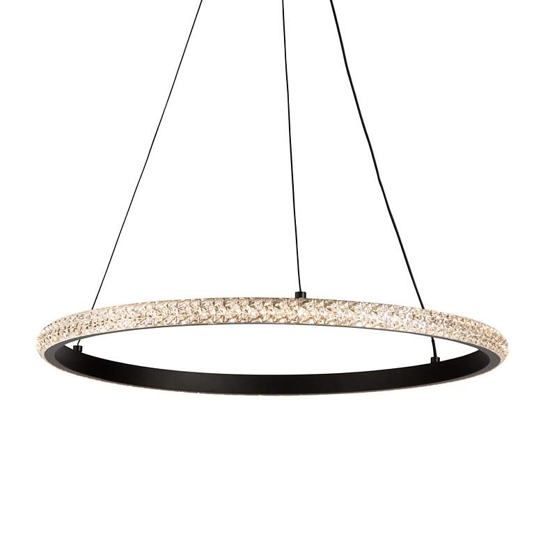 Image 2 Nova 15 3/4" Wide Black 24W LED Pendant more views