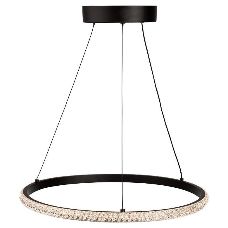Image 4 Nova 15 3/4" Wide Black 24W LED Pendant more views