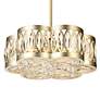 2_Nova 16" Wide 6-Light Modern Crystal and Champagne Gold Ceiling Light more views