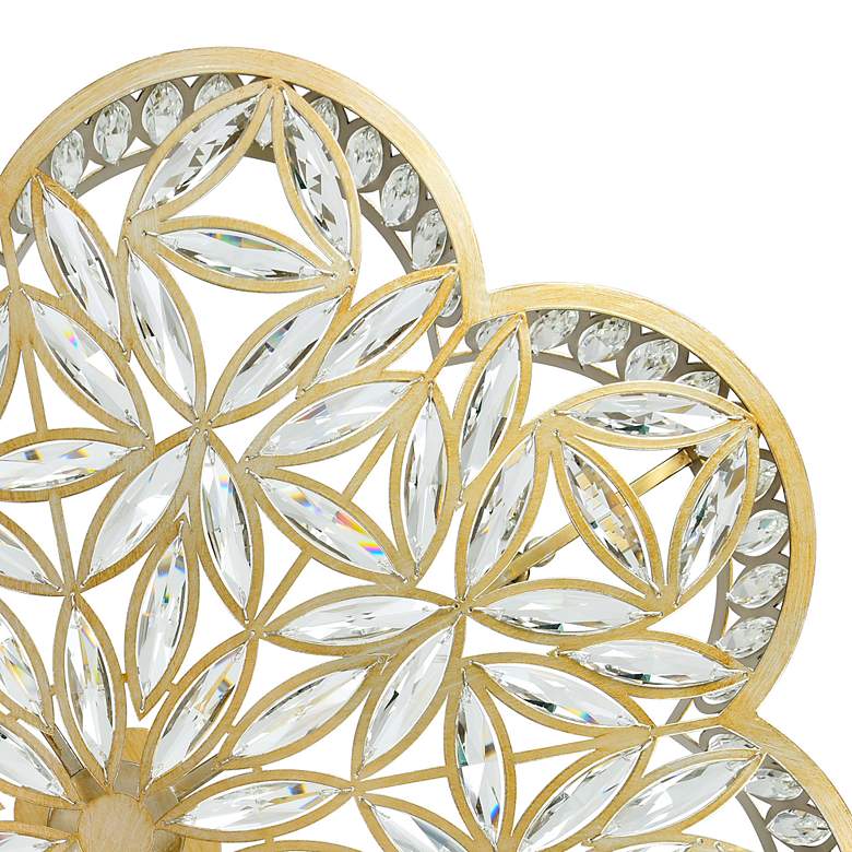 Image 4 Nova 16" Wide 6-Light Modern Crystal and Champagne Gold Ceiling Light more views