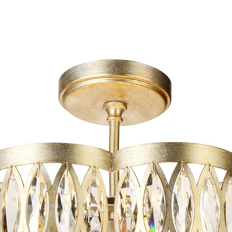 Image 5 Nova 16" Wide 6-Light Modern Crystal and Champagne Gold Ceiling Light more views