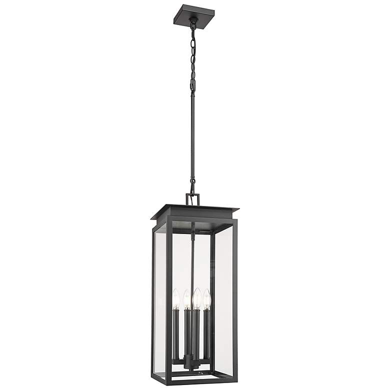 Image 2 Nova 27 1/2" High Black 4-Light Outdoor Hanging Light