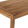 Nova 48" Wide Natural Wood Outdoor Bar Table in scene