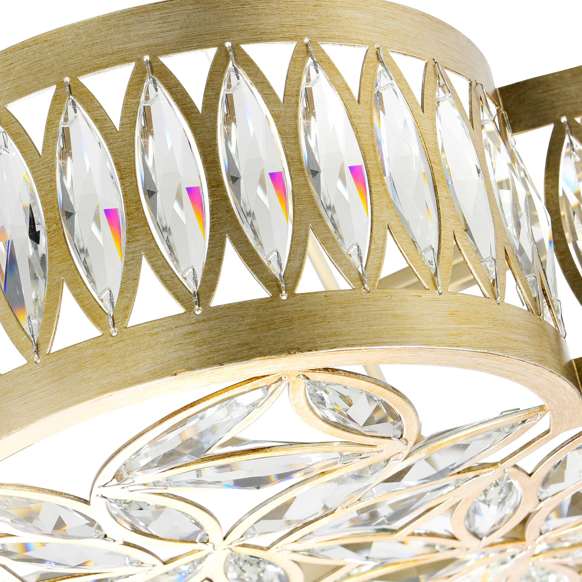 Image 3 Nova 6 Light 16in Champagne Chandelier more views