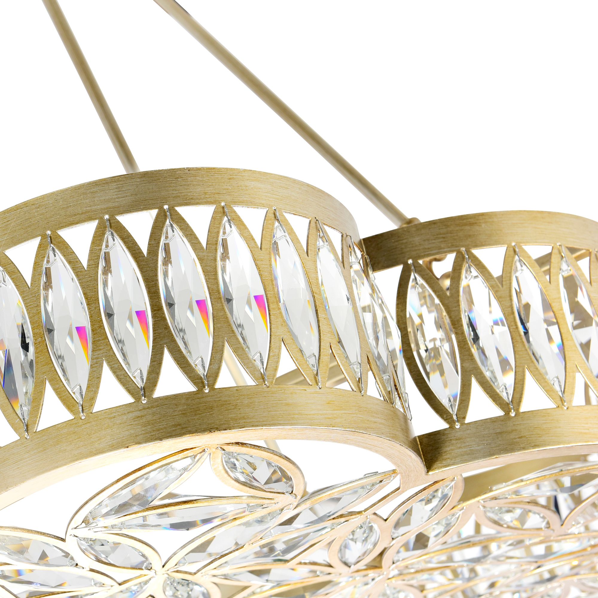 Image 4 Nova 8 Light 31in Champagne Chandelier more views