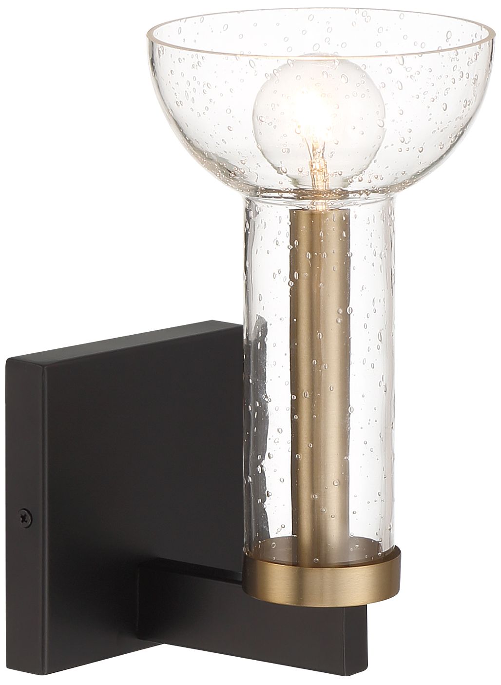 Image 6 Nova 9.75 in. 1-Light Matte Black Modern Wall Sconce Light more views