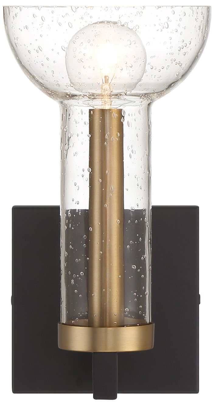 Image 7 Nova 9.75 in. 1-Light Matte Black Modern Wall Sconce Light more views