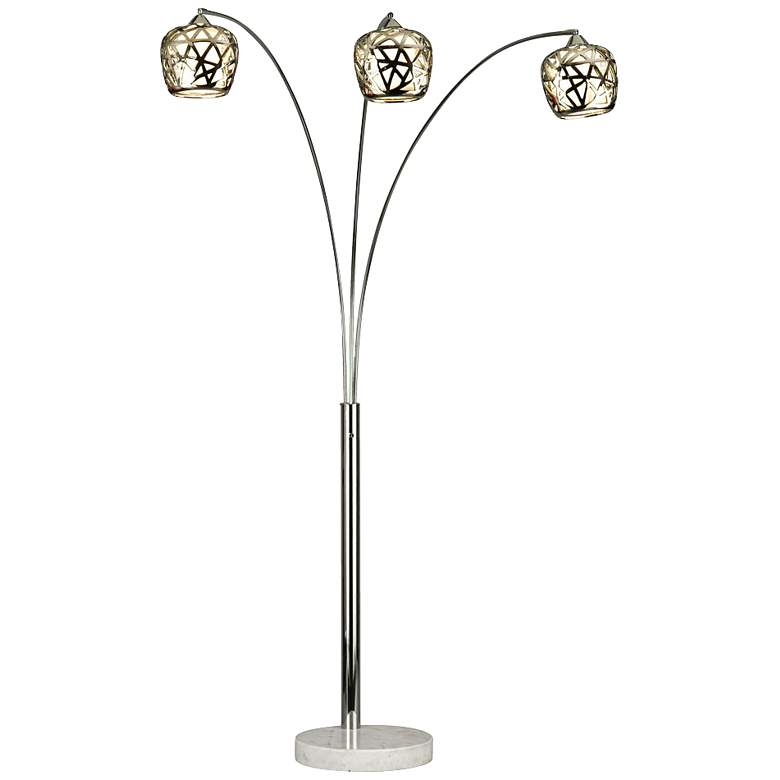 Image 1 Nova Bird&#39;s Nest 3-Light Arc Floor Lamp