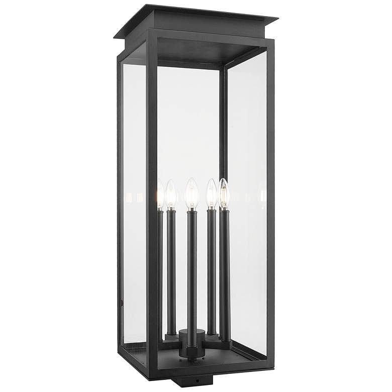 Image 1 Nova by Z-Lite Black 12.5 inch 5 Light Outdoor Post Mount Fixture