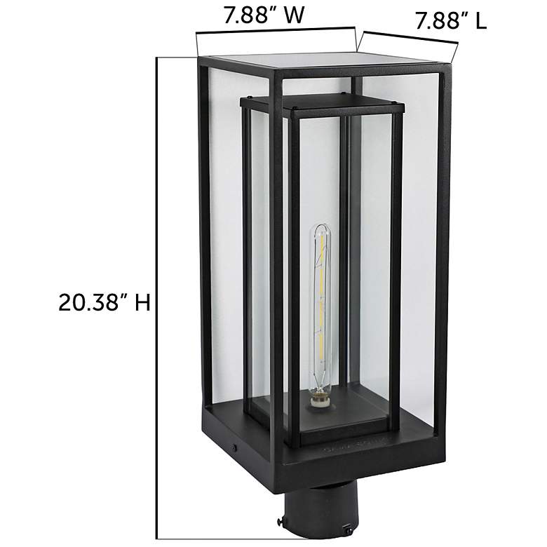 Image 7 Nova Edge Solar Post Light with 3" Fitter more views