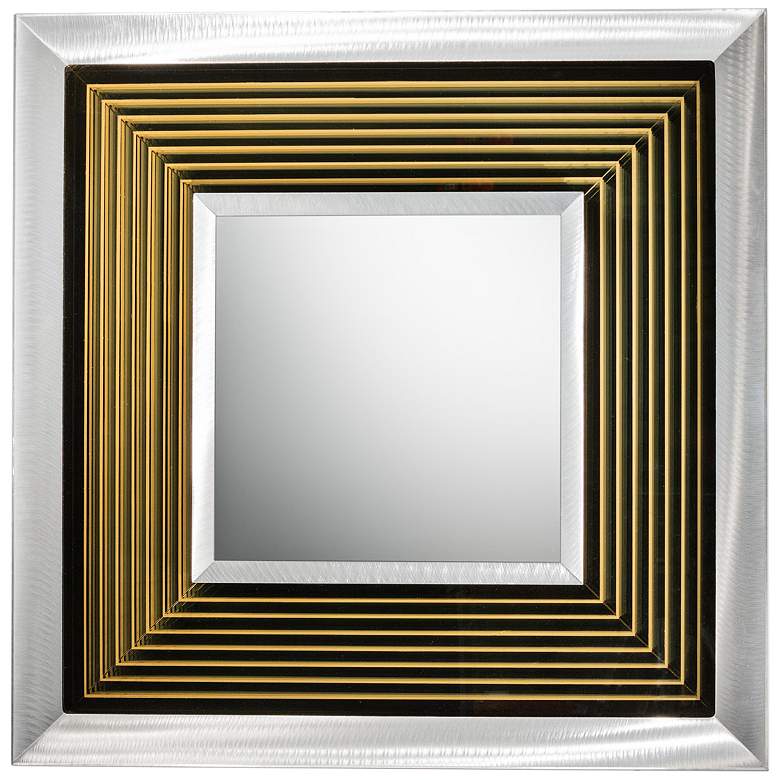 Image 1 Nova Epoch Infinity Silver 35 inch Square LED Wall Mirror