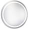 Nova Glossy White 36" Round Lighted 3000K LED Wall Mirror
