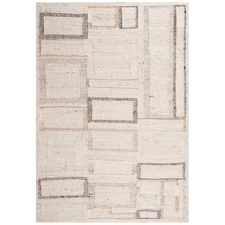 Image 2 Nova NVA944 5&#39;x7&#39;6 inch Ivory and Gray Rectangular Area Rug