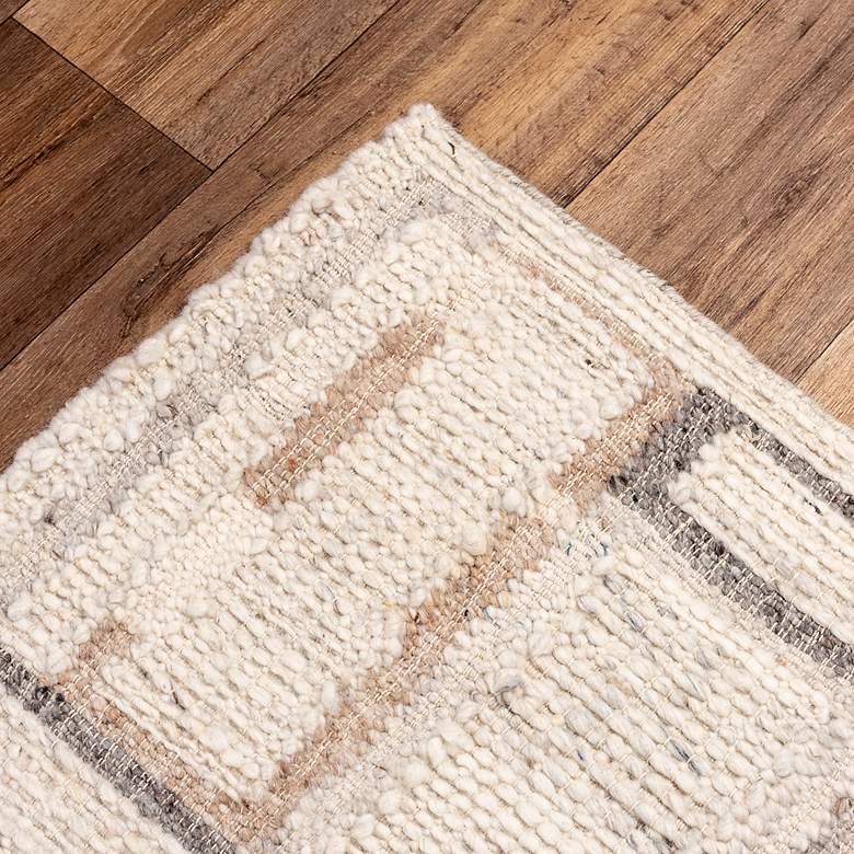 Image 4 Nova NVA944 5'x7'6" Ivory and Gray Rectangular Area Rug more views