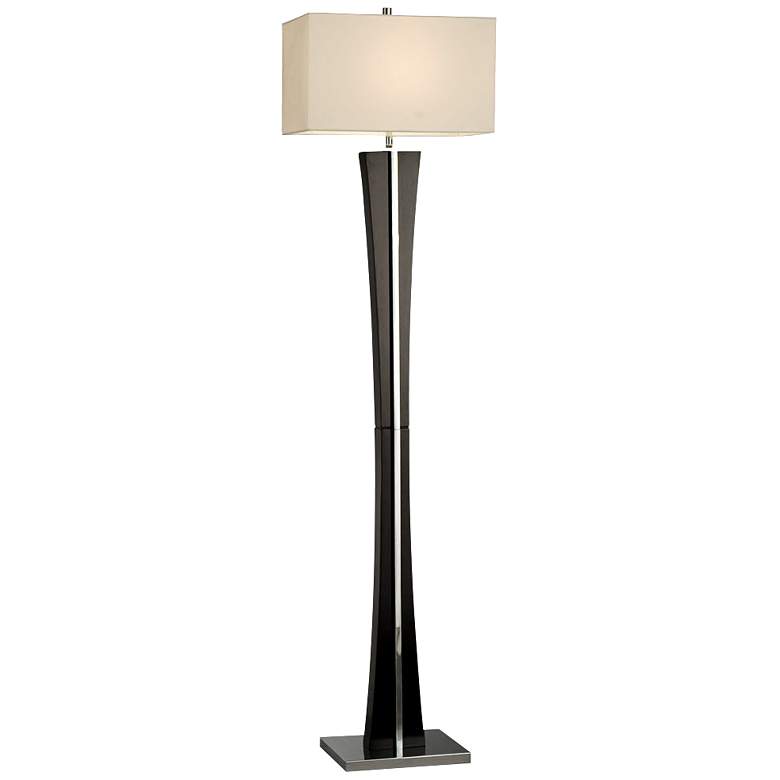Image 1 Nova Ridgeway Gloss Black Floor Lamp