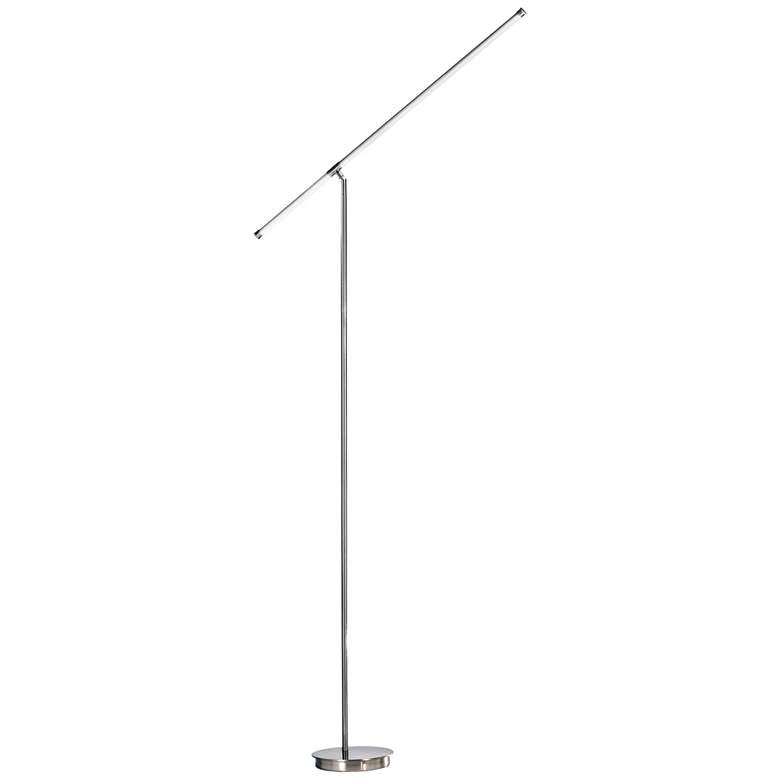 Image 1 Nova Sentry Satin Nickel LED Floor Lamp