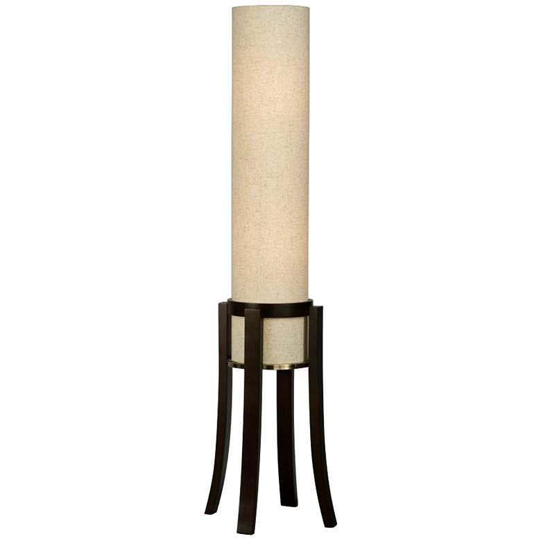 Image 1 Nova Silo Pecan Modern Floor Lamp
