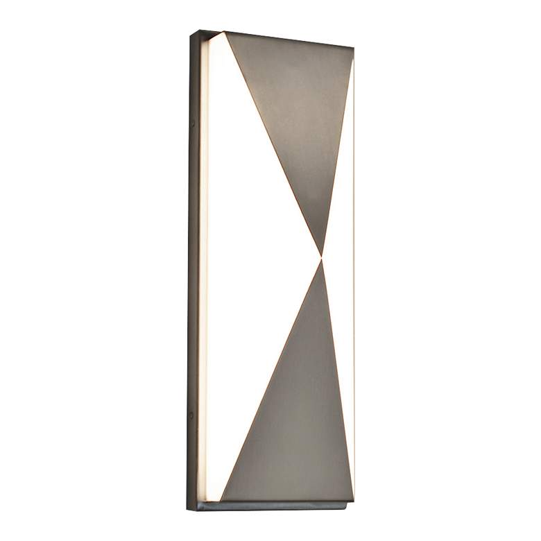 Image 1 Novara 13 inch High Satin Nickel LED Wall Sconce 