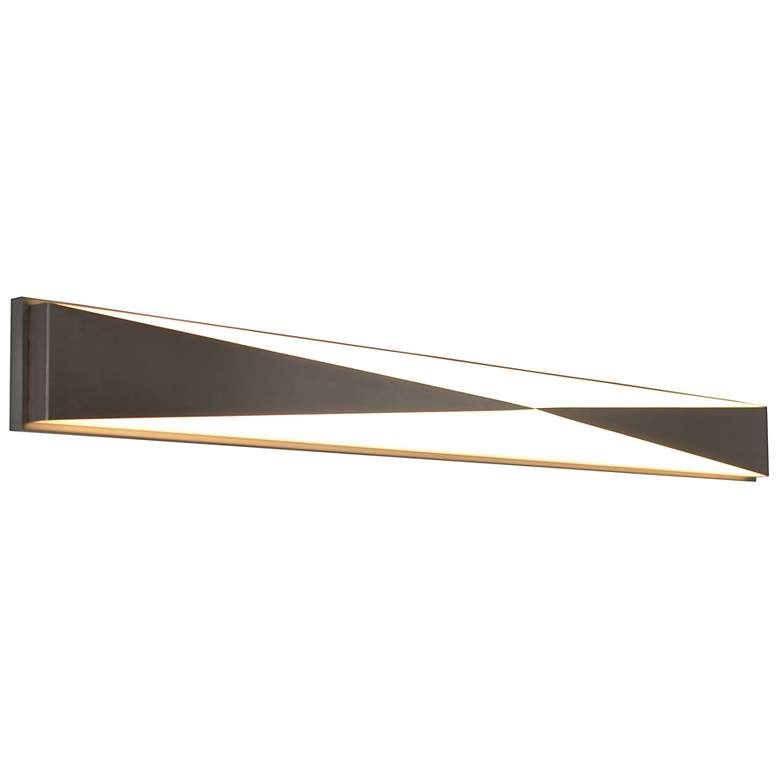 Image 1 Novara 37" Wide Satin Nickel LED Vanity Bath Light