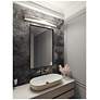 3_Novara 37" Wide Satin Nickel LED Vanity Bath Light more views