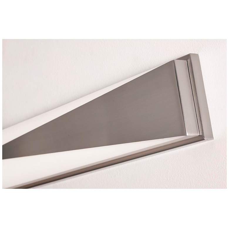 Image 6 Novara 37" Wide Satin Nickel LED Vanity Bath Light more views